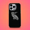 Custodia per Telefono Drake O-OvO OWL Per iPhone 16,15,14,13,12,11,Pro,Max,Plus,Mini,XS,SE Anti Caduta Nero Opaco Bumper Rigido