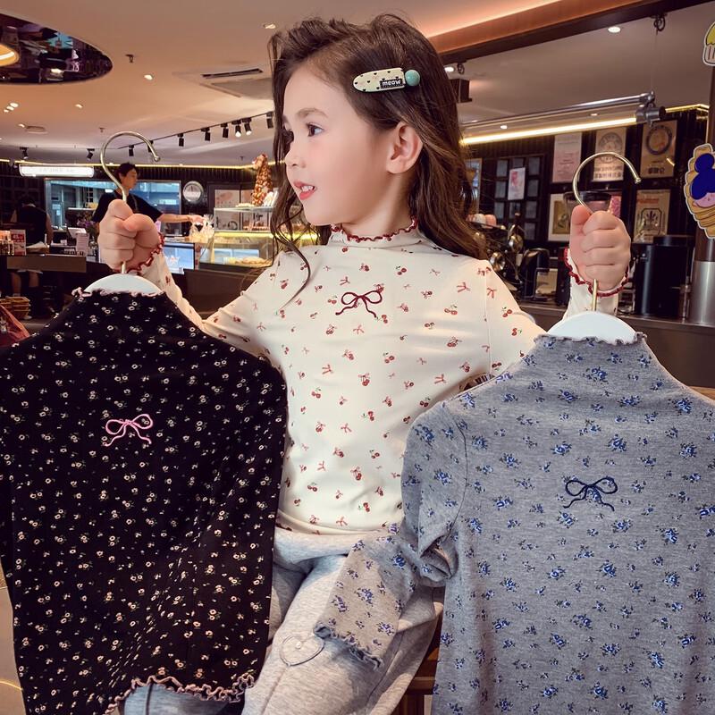 Girl's Long-Sleeve Ruffle Collar T-Shirt
