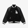 Mlb La Dodgers Raglan Varsity Jacket Black 14742021