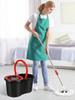 Spin Mop And Bucket With Wringer Set With 3 Microfiber Mop Replacement Heads And 61" Stainless Steel Adjustable Handle For Floor