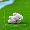 6 Piece Colorful Resins Dog Miniature Sculpture With Beach Theme Design Vacation Animal Statue Table Decoration Accent
