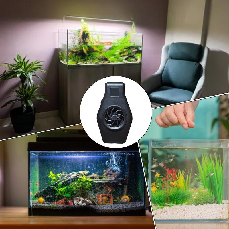 Aquarium Chillers Fan Compact Aquarium Chilling Fan 2 Wind Speed Adjustments Fish Tank Cooling Device For Home Living Room