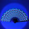 Fans with Lights Large Folded Hand Fan Colorful Rainbow Folding Fan  Dance