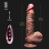 9palcový realistický dildo vibrátor – 7 režimů vibrací a 7 tahů, dálkové ovládání, silná přísavka, stimulace bodu G, sexuální hračka pro dospělé