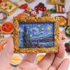 3D Resin Fridge Magnet Van Gogh Series Starry Night Sunflower Classic Painting Ins Nordic Style Magnetic Refrigerator Decor