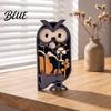 Artistic Owl Ornaments for Entrance Multi Layer Wooden Figurine, 3D Layered Crafts, Creative Wood Housewarming Gifts Friends Carving Animal