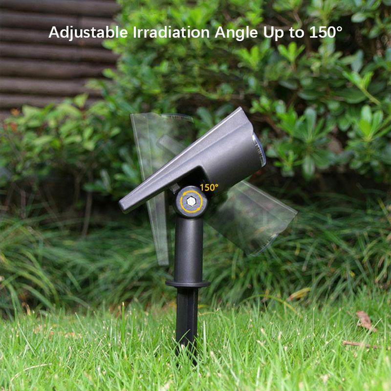 2/7 LED Solar Outdoor Spotlights,150° Adjustable Wall Lamp, Waterproof Lawn Lights for Garden Patio Yard Backyard Camping Decor