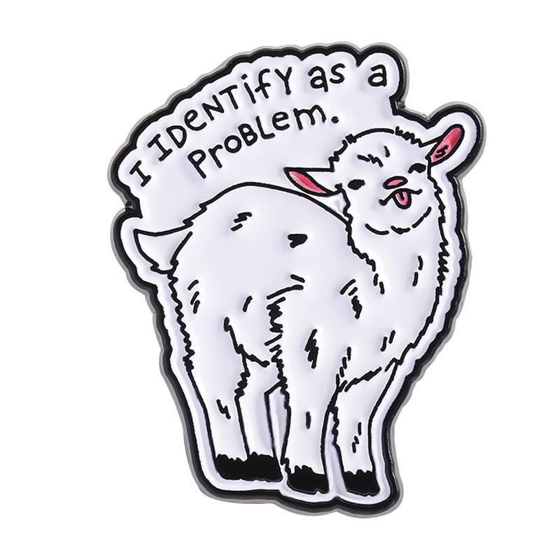 

Constant Physical Pain Enamel Pins Cute Golden Retriever Dinosaur Sheep Frog Animal Brooch Lapel Badge Jewelry Gifts For Friends