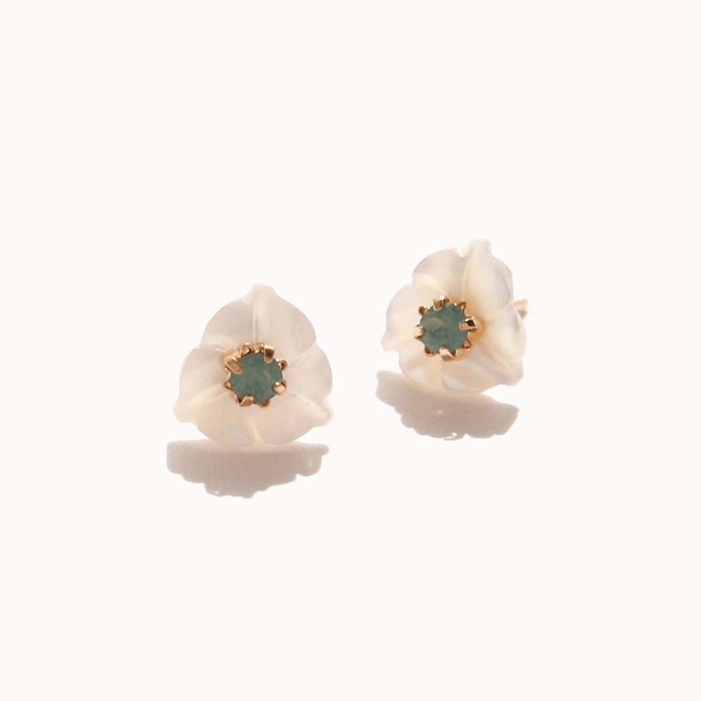 Jlauren M01994 Mint Mother-of-Pearl Earrings