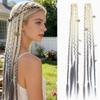 Bohemian Style Przekraczające Granice Warkocze Rybi Ogon Przedłużenia Włosów - Damska Peruka Box Braids z Klipsem BB