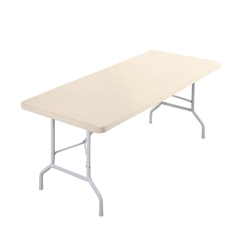 1pc Washable Rectangular Tablecloth for Outdoor Parties and Camping- Foldable, Elastic and Fitted - 4ft/6ft Size Fabric for Home