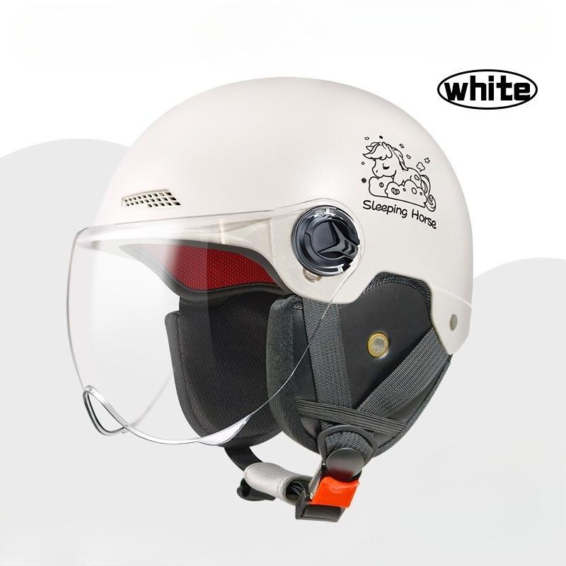 Electric Vehicle Four-season Helmet Motorcycle Helmet Summer Sun Protection Women's Helmet Men's Electric Vehicle Half Helmet