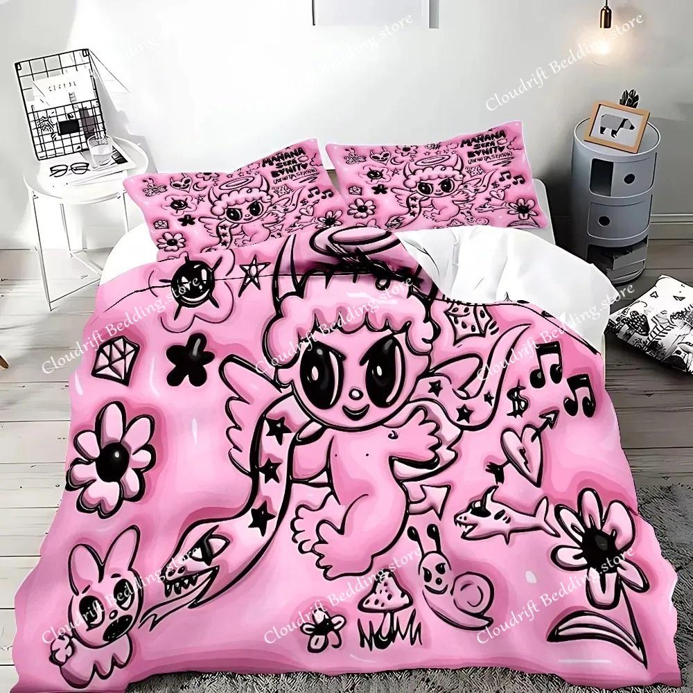 Exquisite 3D Karol G New Album Cover Manana Printing Bedding Set Duvet Cover Comforter Bed Youth Kids Girl Boys Gift