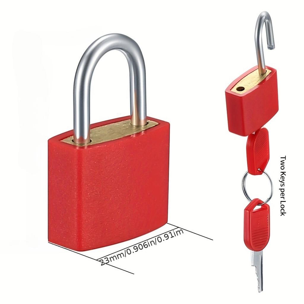 3pc/1 set luggage locks with keys, mini padlocks with keys, colorful small luggage locks for backpacks, suitcases, luggage.