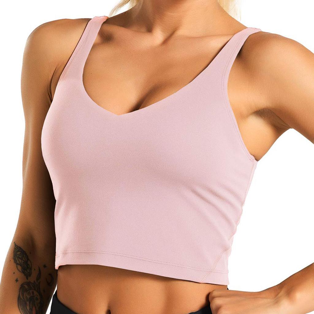 Women Sleeveless Crop Top Slim Fit Tank Top Stretchy Solid Color Basic U Neck Short Vest Shirt for Casual Wear