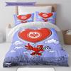 Biancheria da letto con motivo calcistico di Francoforte, Set piumone Copripiumone Federa Regalo di compleanno per la casa (1 * copripiumino + 2 * federa, senza nucleo)