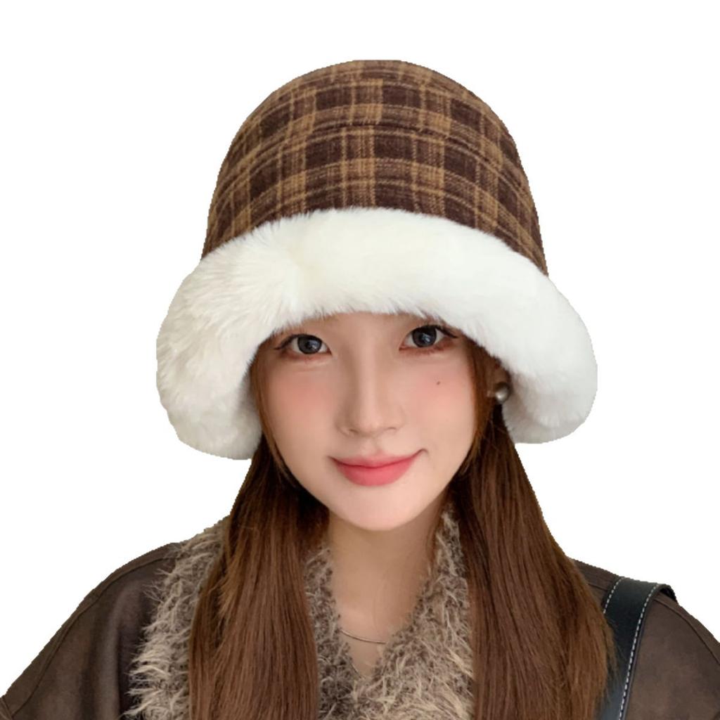 Winter Anti Cold And Warm Fisherman Hat, Korean Version Fashionable Outdoor Travel Basin Hat, Face Enhancing Small Bucket Hat