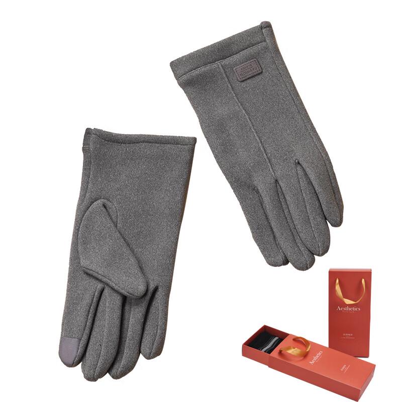 

Хлопковые зимние перчатки с сенсорным экраном и отделкой из кроличьего меха 1 Pair