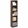 VidaXL Bookcase Brown Oak 40x24x176 Cm Engineered Wood, Bookshelf, Book Holder, Book Support, Cabinet 857798