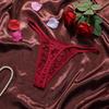 Women's Sexy Panties Lace Jacquard Pattern Ventilate European And American Butterfly Knot Hollowed Out Lingerie Super Comfortabl