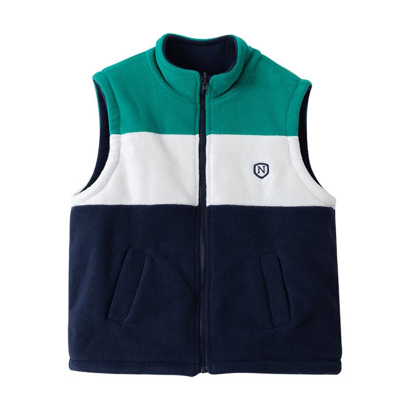 Двусторонний флисовый жилет для мальчиков 110