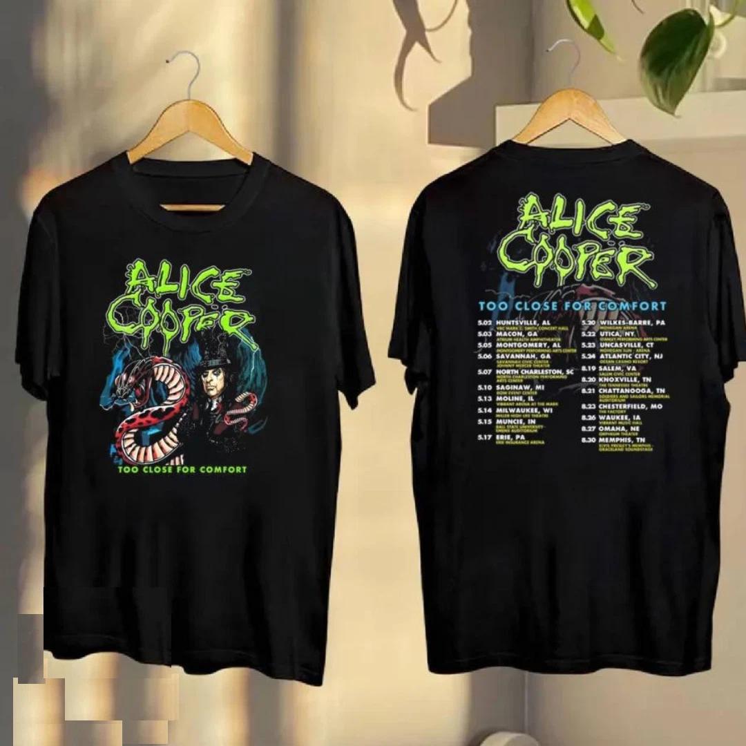 Alice Cooper Too Close For Comfort Tour 2025 Classic Men Shirt Fastship S