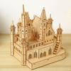 Hallisun 3D Wooden Puzzle for Adults (Ages 14+) - Assembly 3D Castle Puzzle - Mechanical Craft DIY Mechanical Wood Puzzle Toy Hobby Christmas Valentin