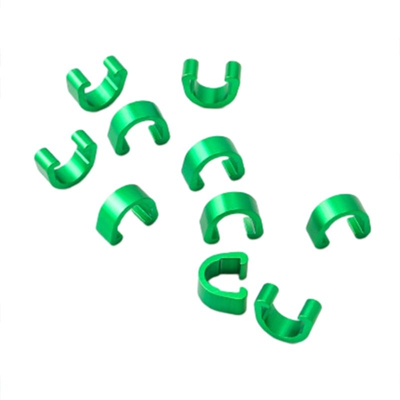 10 szt. Klips do prowadzenia linki hamulcowej roweru ze stopu aluminium C-clip prowadzący linkę hamulcową Klamra prowadząca do roweru górskiego, roweru szosowego