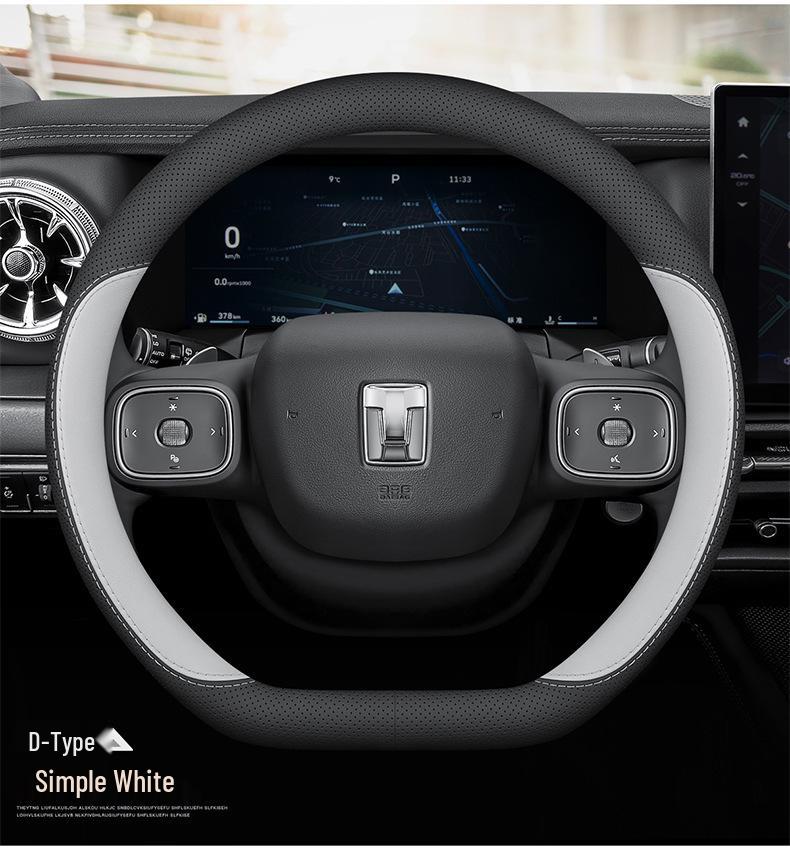 Universal Ultra-Thin Leather Steering Wheel Cover for Tank 300-800 Models