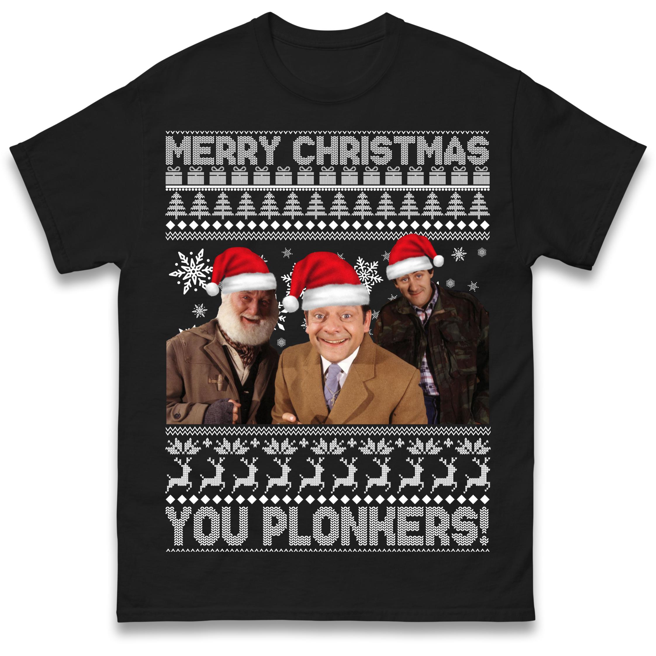 Only Fools Horses Merry Christmas You Plonkers Christmas T Shirt Tshirt Mens Womens Unisex Tops Tees S