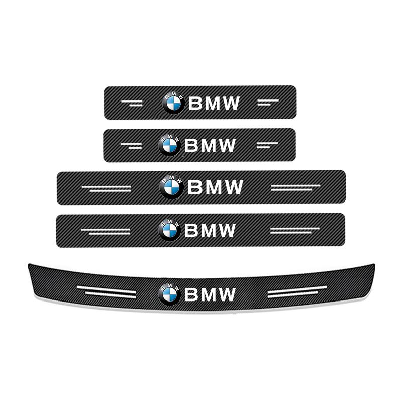 Lzkpf10 Carbon Fiber Protective Stickers for Car Door Sill Side Anti Step Bumpers For BMW G31 G32 5 7 G11 G12 G30 Series I8 I12 I15 G01