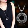 New Arrival Long Necklaces for Women Fashion Vintage Round Choker Statement Necklaces Pendants Accessories