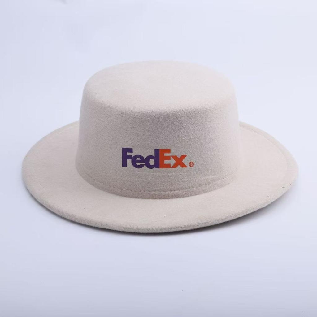 Popular men's and women's retro bowler hats Hepburn wind flat edge jazz hat sun protection and sunshade four seasons