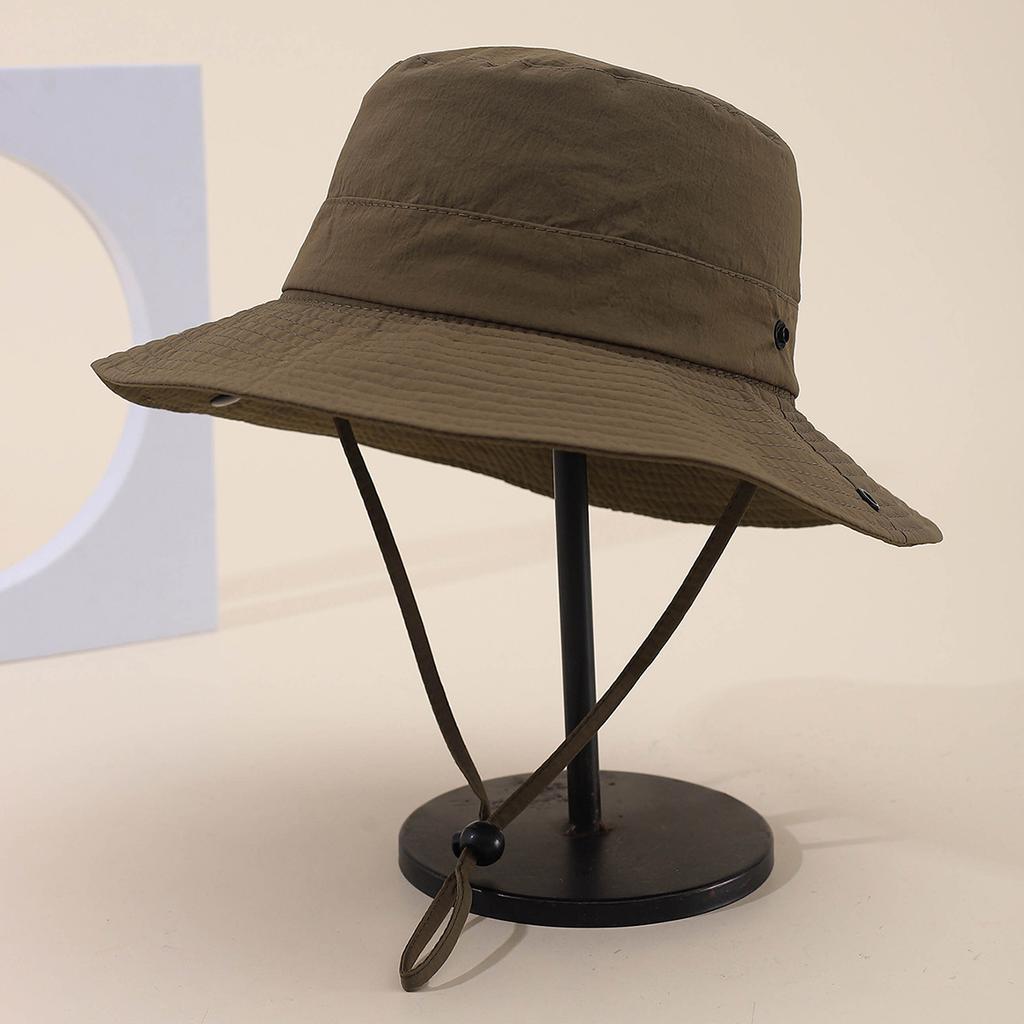 All-season Solid Color Quick-dry Bucket Hat, Sun Hat, Men's and Women's Outdoor Thin Western Denim Hiking Hat, Fishing Hat, Summer