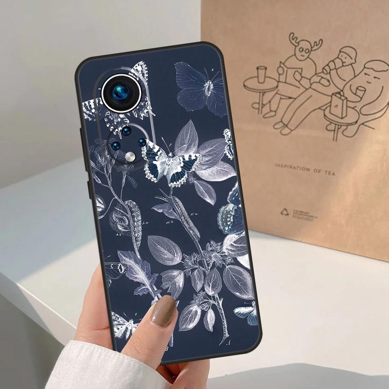 Butterfly Flower For Honor Magic 8 Pro 5 6 7 Lite Case For Honor Win RT 200 400 50 70 90 X8b X9a X9b X9c X9d