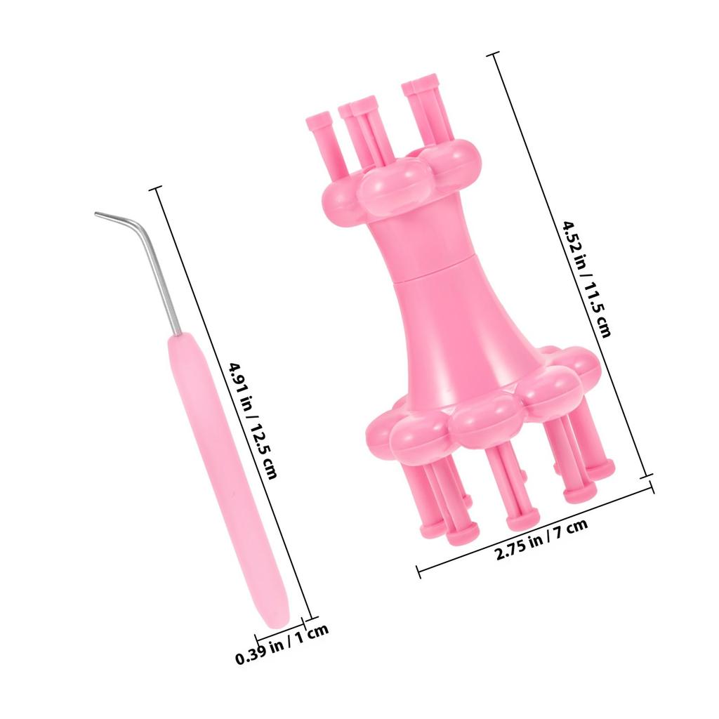 1Set Spool Knitting Tool Plastic Knitter DIY Weaving Tool Yarn Wool Knitter for Sweaters Scarves Bracelets Gifts