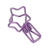 100pcs Star Binder Clips Cute Cartoon Hollow Strong Clamping Force Sturdy Metal Paper Clamps for Office Account Tickets