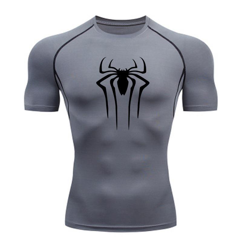 Compression Shirt Men Fitness Gym Super Hero Sport Running T-Shirt Rashgard Tops Tee Quick Dry Short Sleeve T-Shirt For Men