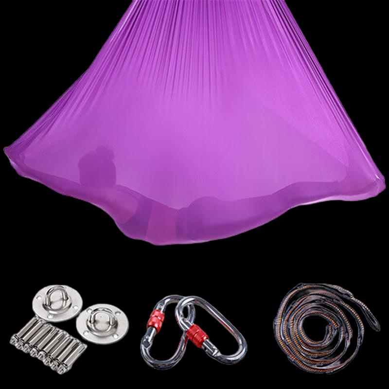 Aerial Yoga Hammock Inversion Sling Set 5x2.8m