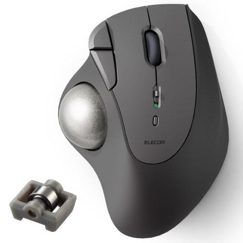 

ELECOM Wireless Trackball Mouse Bluetooth IST Series 5 Buttons Thumb Operation Bearing Support Windows Mac Chromebook Black M-IT11BRABK