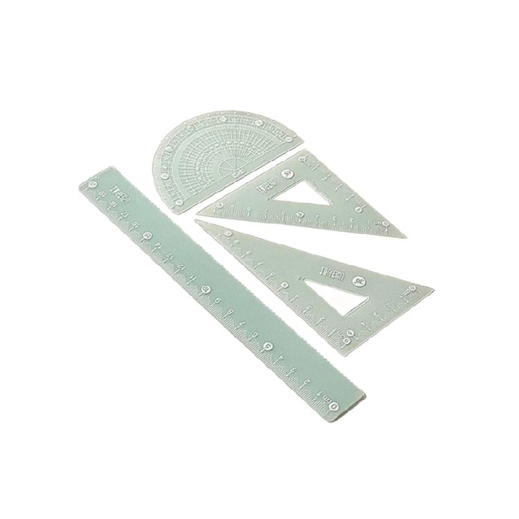 Student Geometry Tool Multifunctional Geometry Math Set with Straight Ruler Protractor Set Square For School Office