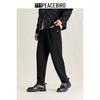 Peacebird Men's Winter Warm Business Casual Tapered Drawstring Pants