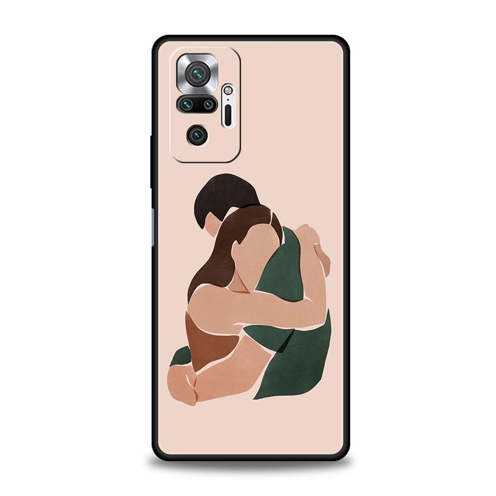 Phone Case For Xiaomi Redmi Note 13 12 5G 9S 9 8 10 11 Pro 9T 13C 12C 10C 9C 9A 7 Pro Soft Silicone Cover Baby Girl Mom Family