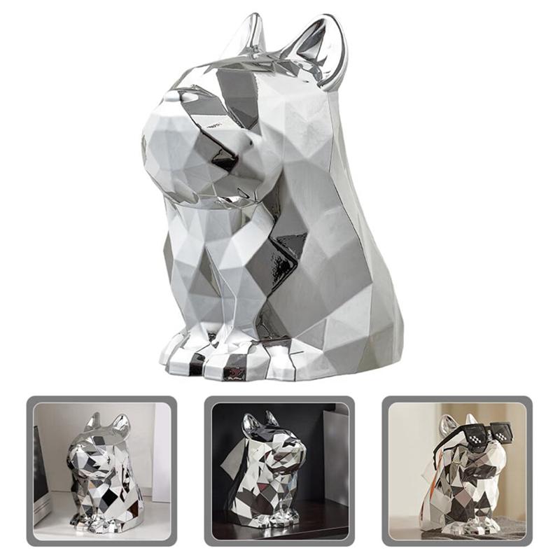 AEE2-Tissue Box Cover French Bulldog Shaped Facial Tissue Dispenser Paper Cover For Bathroom Living Room