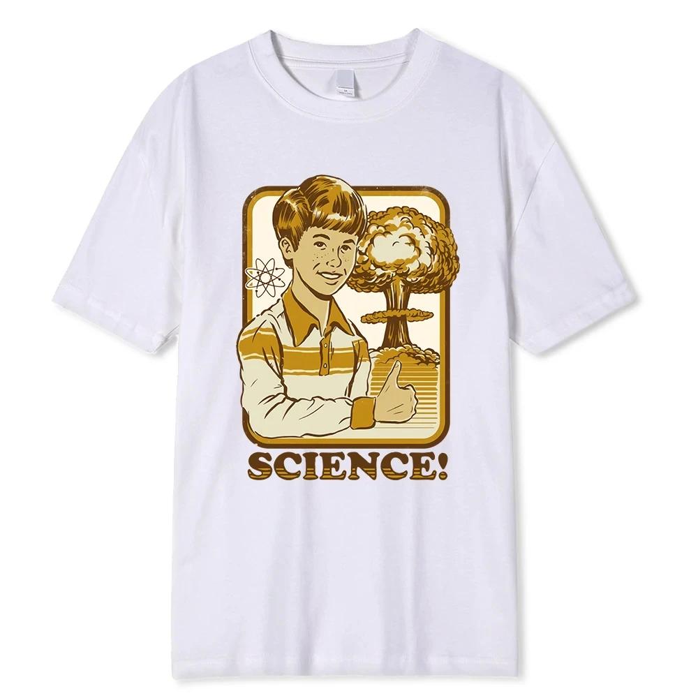 Horror Comic Series Science Cotton T-Shirts  Fashion Summer Street Loose Top Casual Men Clothes