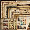 Retro Botanical Lab Material Paper: 10 Sheets of Flowers, Plants, Bottles Aged Pattern Decor