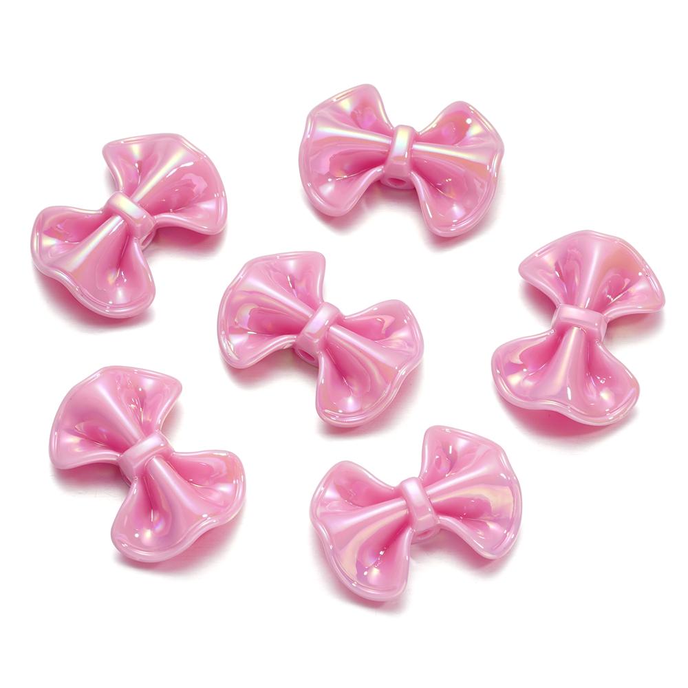 6-10pcs Butterfly AB Color Butterfly Shape Acrylic Beads Shiny Loose Spacer Beads For Jewelry Child Crafts Making Accessories