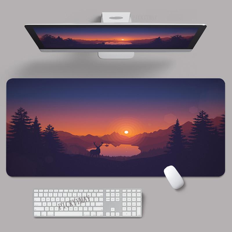 Mouse Pads Design Forest Firewatch Gaming Mousepads Xcm Large Mousepad Gamer Rubber Mat Company Desk Pad Design For Gift