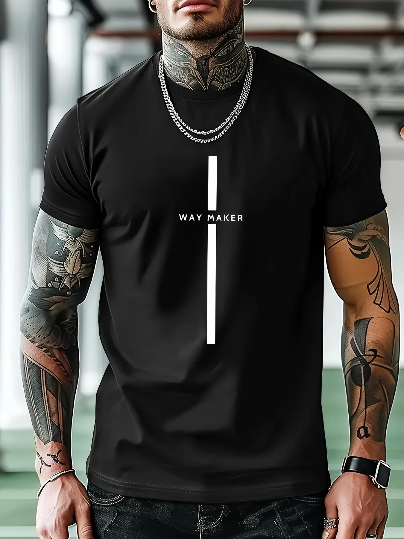 

Comfortable Short-Sleeve Round Neck T-shirt S