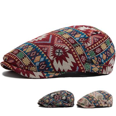 Damen Baskenmütze Merkmale Mode Druck Weiblich Für Kopfbedeckung Baskenmützen Frühling Herbst Lässig Herren Schiebermütze Visor Flacher Hut Unisex